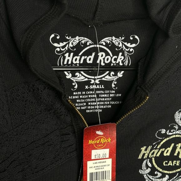 Y2K NWT Hard Rock Cafe Hoodie Womens XS - Picture 6 of 6
